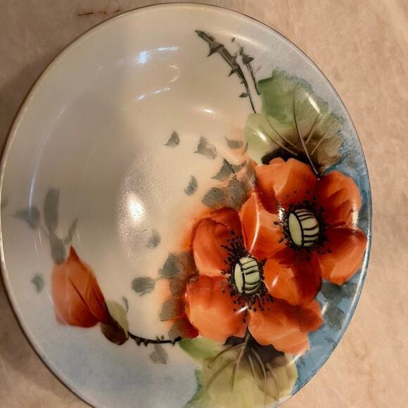 Vintage Mz Altrohlau CM-R Czechoslovakia flower porcelain bowl 5-3/4” - Picture 2 of 10